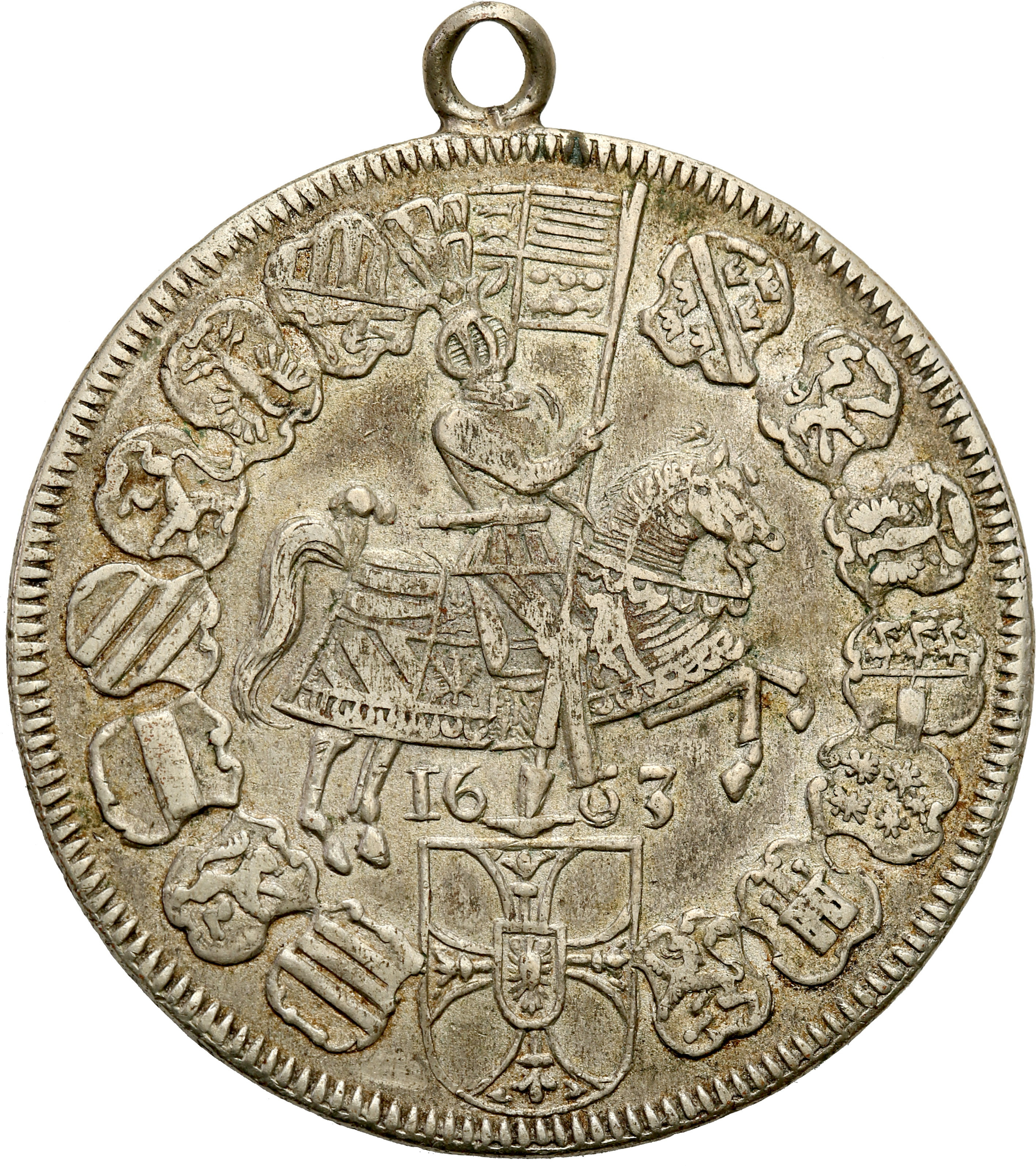 Austria, Zakon Krzyżacki w Mergentheim. Maksymilian I (1585-1590-1618). Medal na wzór talara 1603